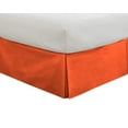 thumbnail image 2 of D.N.G. BEDDINGS 1 Piece Split Corner Tailored Bed Skirt, 24 Inch Deep Pocket, 800 Thread Cotton 100% Egyptian Cotton, Queen Size (60" x 80") Inch, Solid Orange, 2 of 3