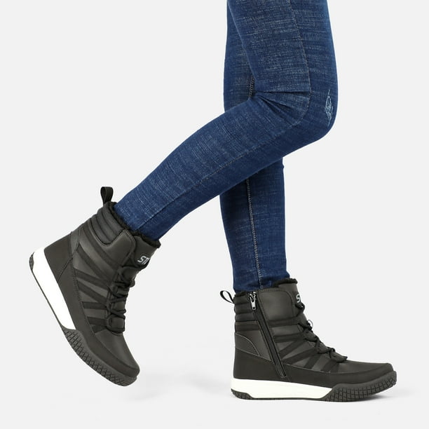 Zip up walking boots sale