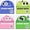 Pink+Blue+Green+Chartreuse, variant on Transparent Glitter Sticky Notes, 3 x 3 Inch Full Adhesive Waterproof Quick-Dry Writing Notes