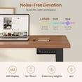 thumbnail image 7 of Farmhouse L Shaped Standing Desk with 4 Drawers and Storage Cabinet, Height Adjustable Computer Desk with Led Lights, Home Office Desk, 7 of 7