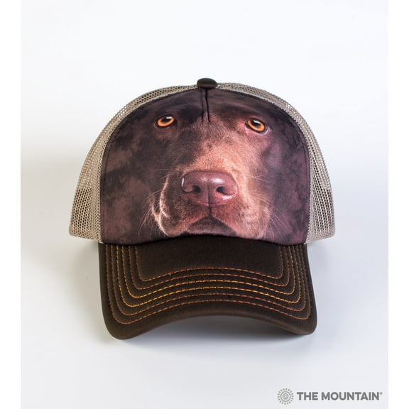 CHOC LAB FACE Dogs Foam Trucker Hat Brown Adult Men's Women's Trucker Cap