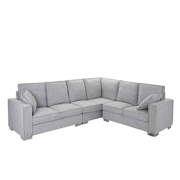 Light Grey L Shaped Couch - Goimages 411