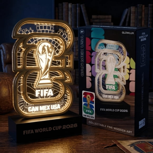 Trofeo LED coleccionable LAYERLUX de la Copa Mundial de la FIFA 2026