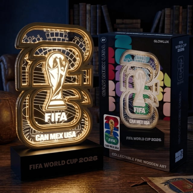 Trofeo LED coleccionable LAYERLUX de la Copa Mundial de la FIFA 2026