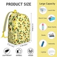 thumbnail image 5 of Floral Print Bookbag for School College and Work, Large Capacity Backpack with Laptop Compartment, Durable Everyday Bookbag for Commuting and Travel, Sunflower Flowers Design Unisex Gift, 5 of 5