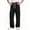 Black, variant on Boys Cargo Pants Wide Leg Relaxed Fit Sweatpants with Zipper Pockets Army Green,Size 9-10T
