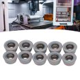 thumbnail image 1 of Insertos De Carburo Cementado CNC, Alta Velocidad De Corte 10 Piezas De Insertos De Fresado Para Aluminio Para Acero Inoxidable, 1 of 7