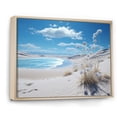 thumbnail image 2 of Designart "Grass on the Beach Dunes I" Landscapes Floater Framed Canvas Art Print, 2 of 7