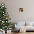 thumbnail image 2 of Stupell Industries White Calf with Holiday Lights Animals Painting White Framed Art Print Wall Art, 12 x 12, 2 of 8