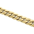 thumbnail image 4 of 10K Yellow Gold Mens 12mm Diamond Cut Hollow Miami Cuban Bracelet Box Clasp 9", 4 of 8