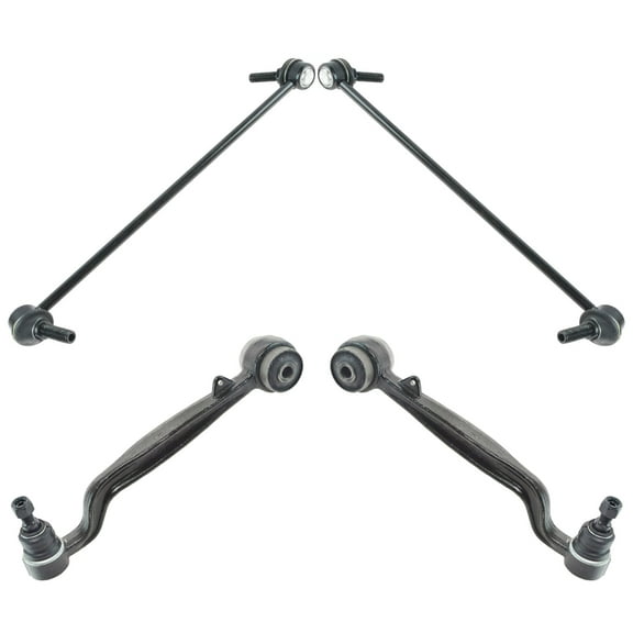 TRQ 4 pc Suspension Kit Lower Control Arms & Ball Joints w/ Sway Bar End Links PSA63611 Fits select: 2003-2012 LAND ROVER RANGE ROVER