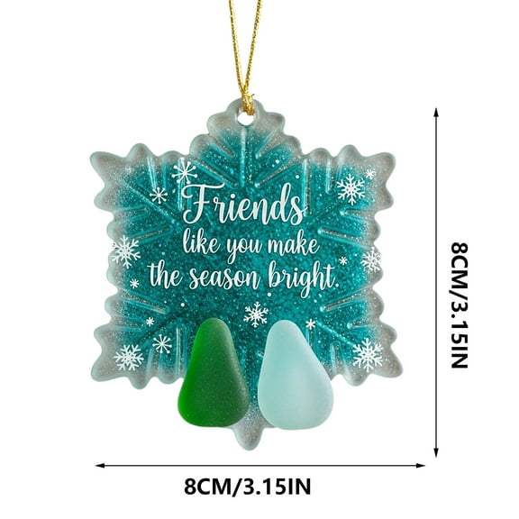 Bpyeka PendantSea Glass Christmas Decorations Christmas Ornaments and Hanging OrnamentsChristmas GiftsChristmas Decor