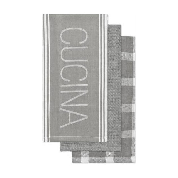 Set of 2 Industrial Stripe Tea Towels 18" x 26" 100% Cotton Blue Navy