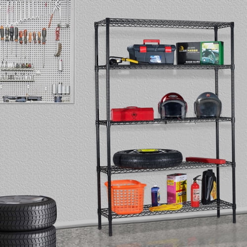TRINITY 5Tier Heavy Duty Wire Shelving Rack, 60 X 24 X 72, 53 OFF