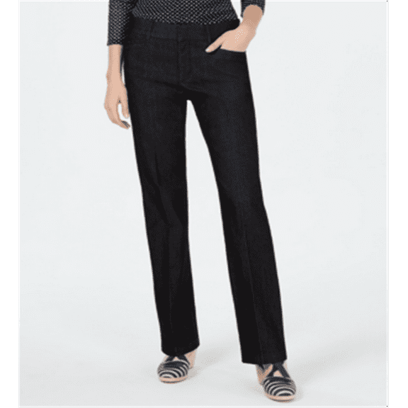 Charter Club Women's Tummy Control Trouser Blue- Size 8 S