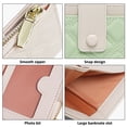 thumbnail image 3 of Laklulu Carteras Mujer Cartera pequeña para Mujer Organizador de Cuero PU Monedero con Cremallera Bolso pequeño Plegable, 11,2 * 8 * 2 cm, 3 of 6