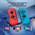 Game Controller for Nintendo Switch Neon Red/Blue Wireless Joypad Left