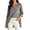 Gray, variant on Tops for Women, V-Neck 3/4 Sleeve Loose Fit Swing Tunic Blouses, Solid Color Pullover Shirts for Summer and Fall