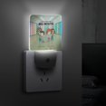 thumbnail image 4 of Boca Grande Luz nocturna LED con sensor de anochecer a amanecer para dormitorio, baño, pasillo, escaleras - Lámpara LED nocturna de enchufe, 0.5W - 1 pieza, 4 of 6