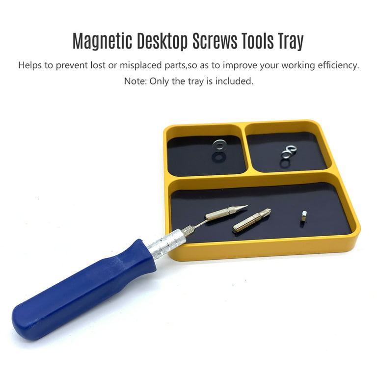 Carevas Magnetic Desktop Screws Tools Parts Tray Holder Storage