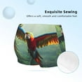 thumbnail image 2 of Rocae Flying Parrots In Jungle for Girls' Cotton Boxer Briefs, Soft Mid-rise Panties-Large, 2 of 5