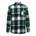 thumbnail image 2 of JIANJIA Mens Casual Button Down Shirts Autumn Winter Fashion Large Plaid Pocket Long Sleeved Woolen Coat Tops Sportwear, 2 of 5