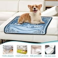thumbnail image 5 of Washable Pet Pee Pads with Super Absorbent Reusable Training Pads for Dogs & Cats Snowflakes and Houses, 5 of 6