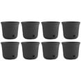 thumbnail image 1 of Suncast 14'' x 12'' Durable Plastic Decorative Hose Pot, Gray (8 Pack), 1 of 5