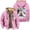 Pink, variant on Cleo Sol Zipper Hoodies 3D Cosplay Jackets Hip Hop Thick Sweatshirt Streetwear Coat