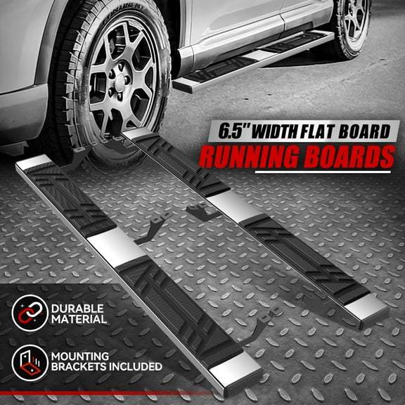 Nuvision for 23-25 Honda Pilot 6.5" Premium Running Boards Side Step Pedal Nerf Bars