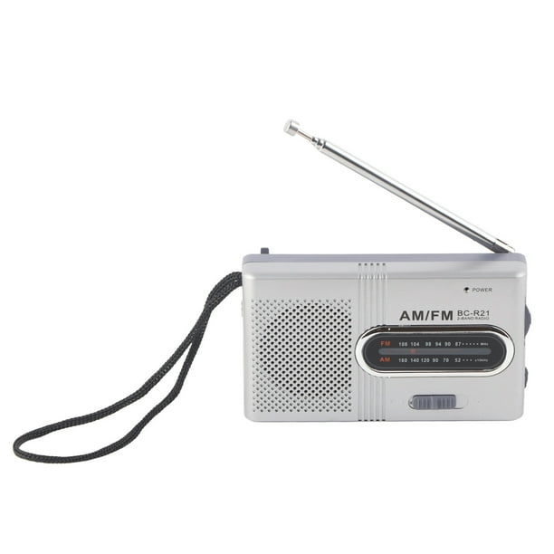 Portable AM FM Radio with Built in Speaker Telescopic Antenna