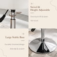 thumbnail image 5 of Dycanpo 360° Swivel Vanity Stool, Adjustable Height, Faux Leather White, 5 of 8