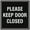 Black, variant on Signs ByLITA Square Please Keep Door Closed Sign - Easy Installation | Durable Material (Ivory/Dark Brown) - Large