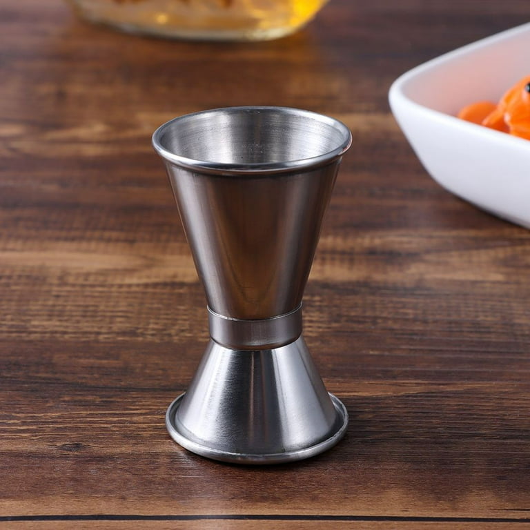 15 30ml Dual Head Measuring Glass Bar Kitchen Wine Beer Cocktail Mixing  Cups Stainless Steel Jug