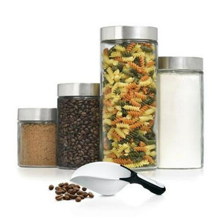 UPC 048676097467 product image for Anchor Hocking AH4CANN 4 Pc Glass Cannister Set with Scoop | upcitemdb.com