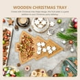 thumbnail image 5 of OUNONA Wooden Christmas Tree Food Plate Khaki Color for Party Snacks and Nuts, 5 of 8
