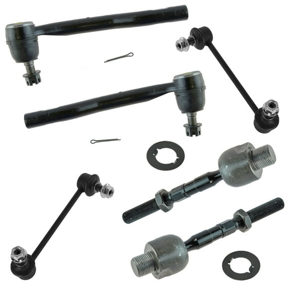 TRQ 6 Piece Kit inner outer Tie Rod End Sway Bar Link LH RH for Mazda 6 New PSA59860