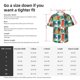 thumbnail image 5 of Fotbe Colorful Hawaii Palms Camisa Hawaiana para Hombre Unisex – Camisa Casual de Verano con Botones de Manga Corta de Algodón y Lino,X-Large, 5 of 7