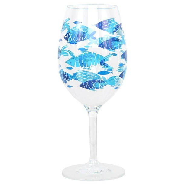 Dennis East 20763 - Fish Pattern Wine Glass Size: 20oz ...