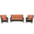 thumbnail image 4 of MeetLeisure 3 Pieces Outdoor Furniture Patio Furniture Set with Two Rocking Chairs,One 3-Seat Sofa, Orange, 4 of 11