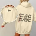 thumbnail image 3 of Christian Hoodies for Women Inspirational God Faith Jesus Hooded Sweatshirt with Pockets Pullover Tops, 3 of 8