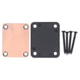thumbnail image 2 of Guitar Neck Plate, Electric Guitar Neck Plate Replacement with Screws for Repair, 2 of 7