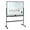 Black, variant on AquaAurix 68.5"x49.61" Mobile Magnetic Double-Sided Reversible Whiteboard Height Adjust White,Mobile Whiteboard White