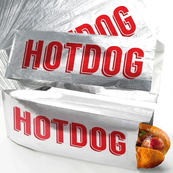 Avant Grub 9.5" Disposable Classic Warming Hotdog Foil Wrapper