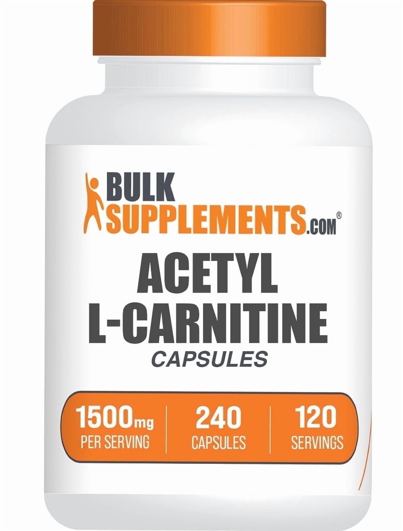 BulkSupplements L-Carnitine L-Tartrate Capsules, 1000mg, 360 Gel Caps