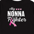 thumbnail image 4 of Inktastic Breast Cancer Awareness My Nonna is a Fighter Boys or Girls Long Sleeve Toddler T-Shirt, 4 of 5