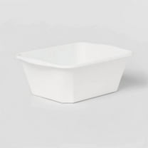12qt Dishpan White - Brightroom: Plastic Wash Basin, Kitchen Sink Dish Tub, Dishwasher-Safe, 12qt Capacity