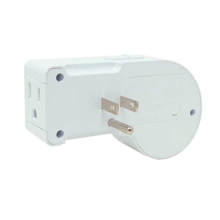 2x Indoor 24-Hour Plug In Grounded Daily Mechanical 2 Outlet Timer Light  Switch 879565106829
