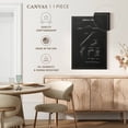 thumbnail image 4 of Elephant Stock Dental Tool Bw Patent Wall Art - Vertical Canvas Wall Art - Hallway Wall Decor - Patent Canvas - White And Gray Decor - 8" x 12", 4 of 4