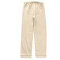 thumbnail image 5 of Clearance! Horkkom Fuzzy Pajama Pants Warm Soft Plush Long Pajama Pants Women Fleece Button Elastic Waist Solid Color Bottoms Sleepwear, Gifts for Women, 5 of 5